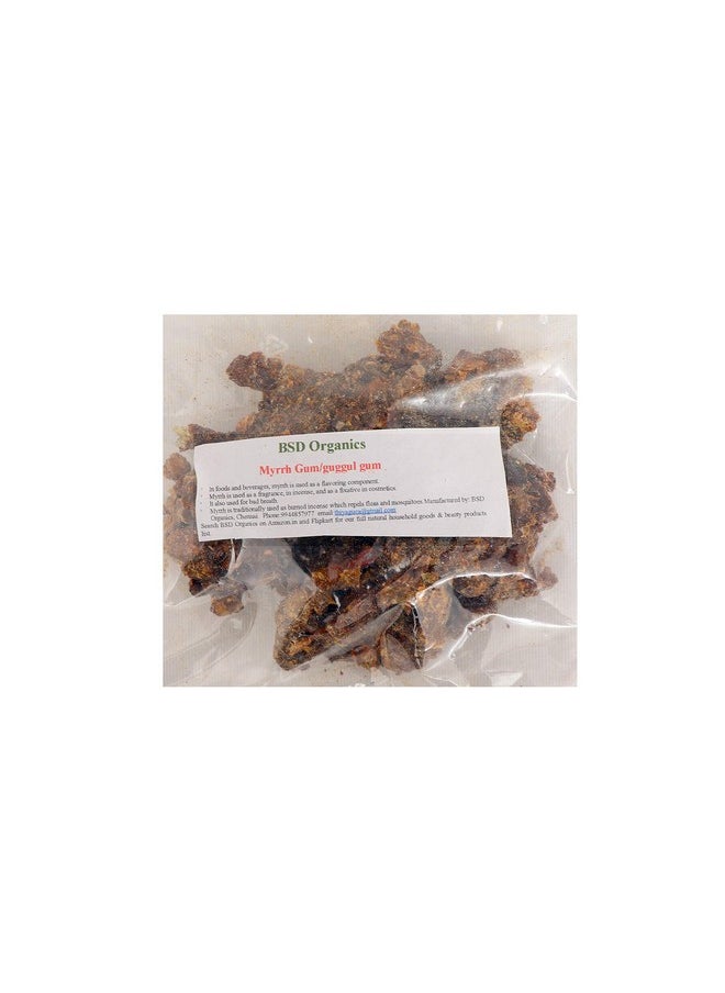 BSD Organics BSD Organics Myrrh Gum/guggul gum/guggal resin for Oral care, food flavoring, Insect repellent- 25 grams 