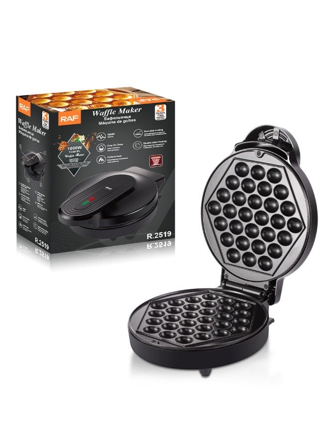 عام صانع الفقاعات الوافل، 1000 واط، صفيحة غير لاصقة مقاس 7 إنش، آلة وافل البيض هونغ كونغ، مثالي للحلويات الآيس كريم الإبداعية. - Image 4