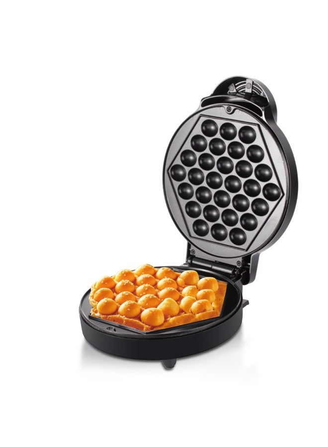 عام صانع الفقاعات الوافل، 1000 واط، صفيحة غير لاصقة مقاس 7 إنش، آلة وافل البيض هونغ كونغ، مثالي للحلويات الآيس كريم الإبداعية. - Image 1