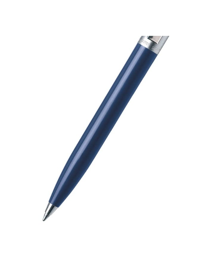 Sheaffer Ballpoint Pen 321 Sentinel Blue with Chrome Trim | Premium Ballpen Blue - Image 2