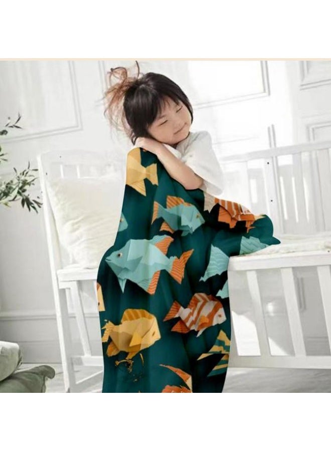 عام بطانية رقيقة من الفانيلا الكرتونية للأطفال والرضع (دافئة ومريحة، ومناسبة للنوم والألعاب) 70 سم * 100 سم - Image 2