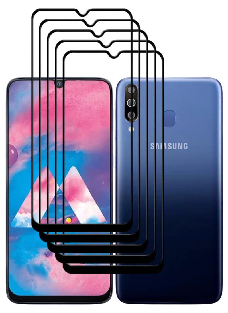 ACLIX 5 Pieces Antistatic ESD Dustproof Premium Quality High Definition Tempered Glass Screen Protector Designed For Samsung Galaxy M30 - Image 1