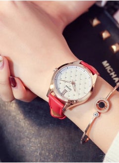GEMAX 2118-CR-B3-DW, Quartz Watches for women,Leather Strap  - Image 2