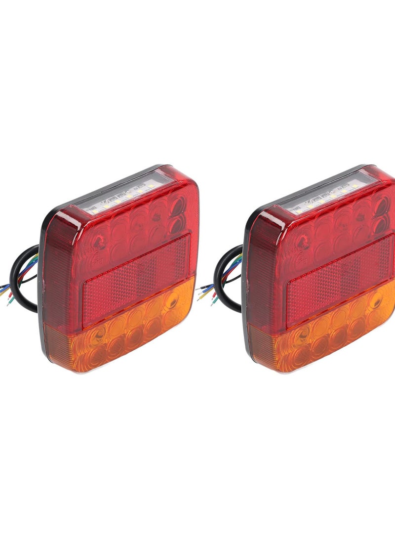 GGOOT Tail Turn Signal Light, 2pcs LED Taillights 12V Shock Resistant Rear Turn Signal Lamp Universal for Truck Trailer  - Image 1