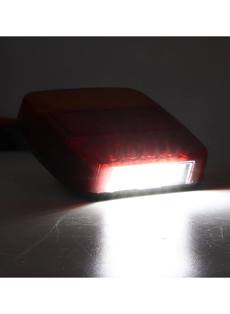 GGOOT Tail Turn Signal Light, 2pcs LED Taillights 12V Shock Resistant Rear Turn Signal Lamp Universal for Truck Trailer  - Image 2