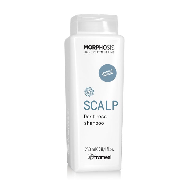 FRAMESI Morphosis Scalp Destress Shampoo 8.4 fl oz, Soothing Shampoo for Sensitive Scalps, Natural Ingredients and pH Balanced - Image 1