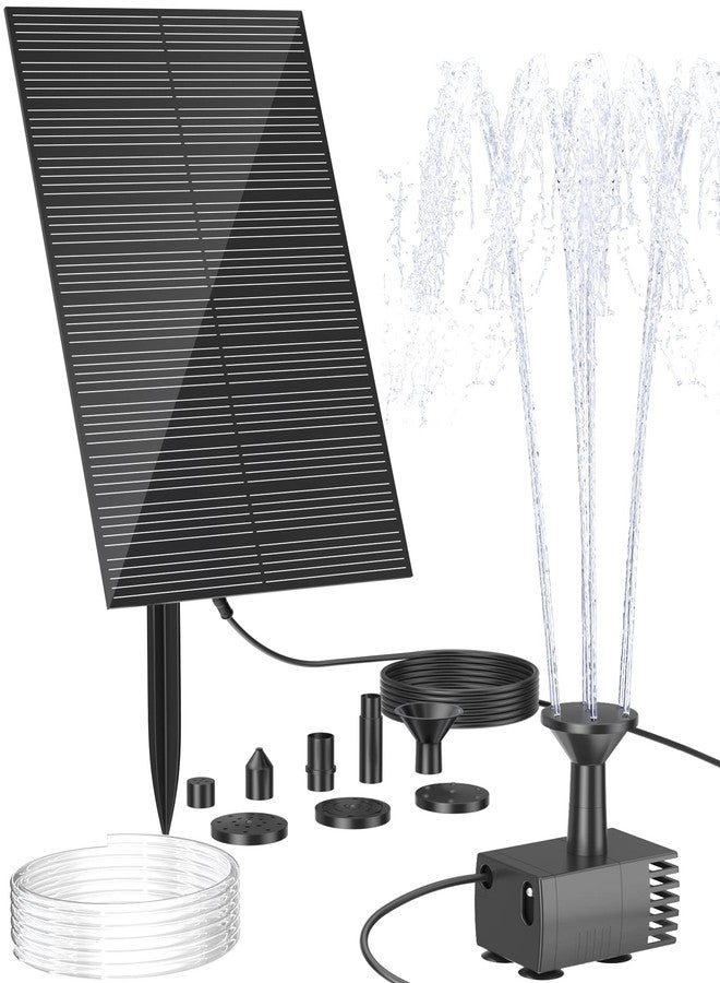 Biling Solar Water Pump for Bird Bath, 6.5W Solar Panel Kit Outdoor Solar Fountain with DIY 5ft Tubing for Samll Ponds Garden and Pool - Image 1
