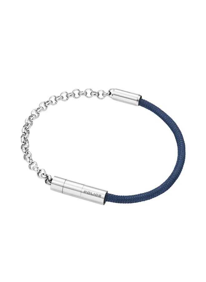 بوليس Kingpins Bracelet For Men Stainless Steel Chain With Blue CordPEAGB0005431