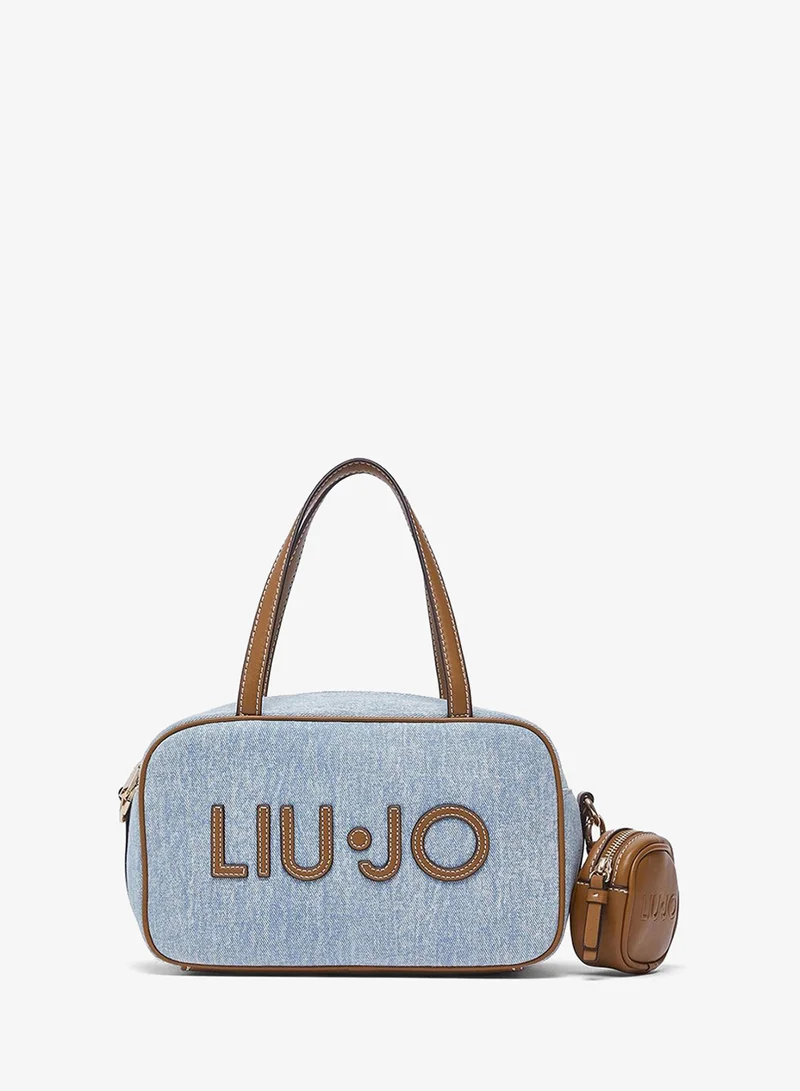 ليو جو Medium denim bowling bag