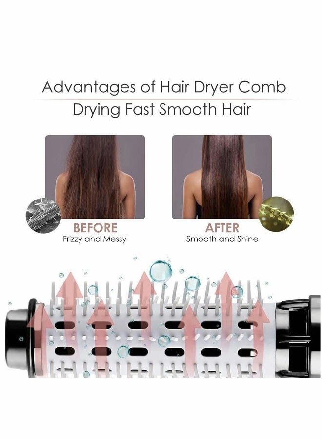 general Hair Dryer Brush, 5 in 1 Newest Hair Dryer and Volumizer Set with Interchangeable Brush Head for Rotating Straightening, Curling, Salon Negative Ion... - Image 3