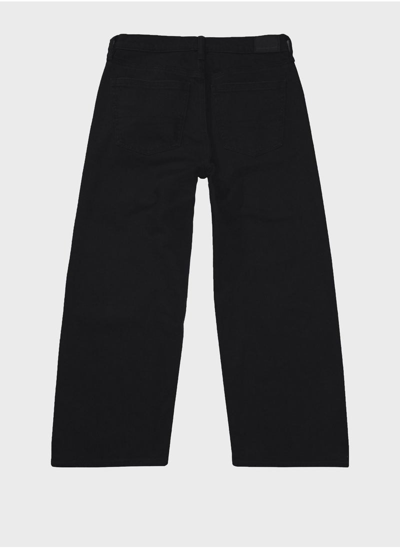 American Eagle - Wide Leg Crop Jeans - Image 1