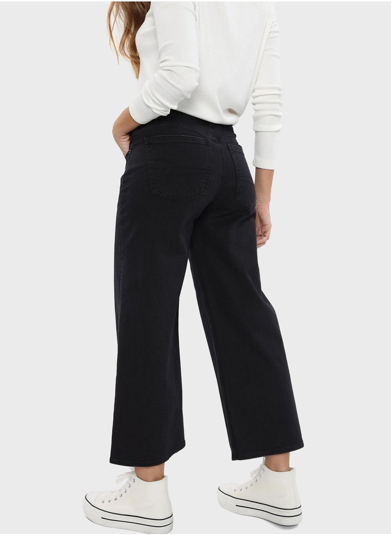 American Eagle - Wide Leg Crop Jeans - Image 1