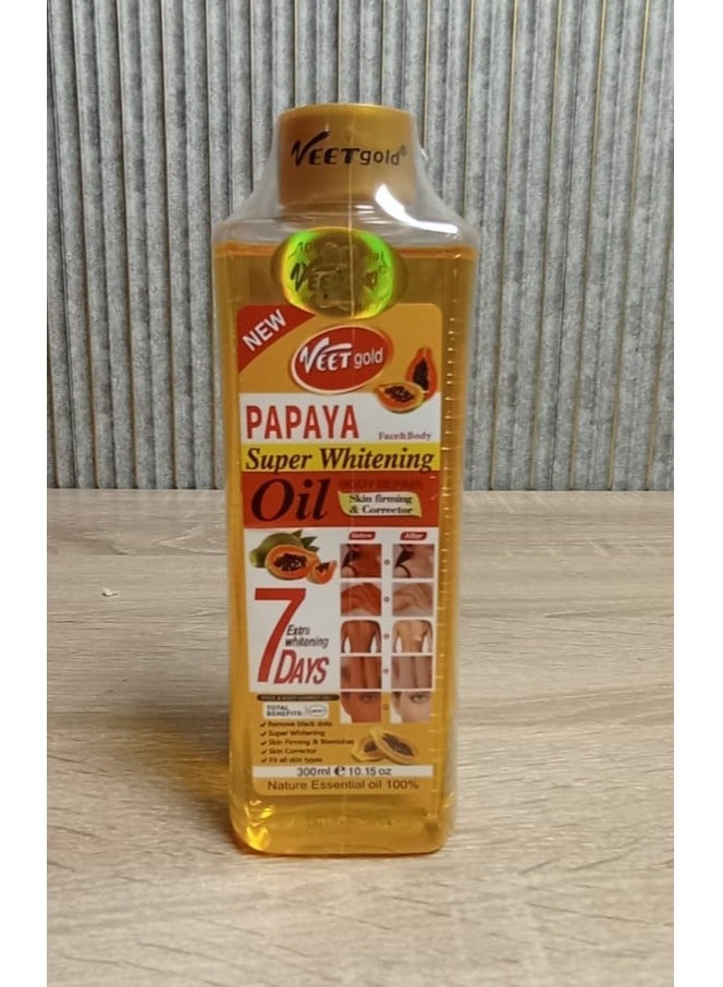Veet gold Papaya Super Whitening Oil 300ml - Image 1