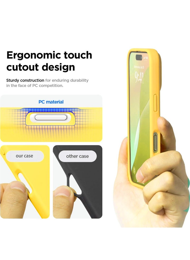 X-level iPhone 16 Pro Liquid Silicone Case Cover,Full Body Protection, Shockproof, Slim, Anti-Scratch Soft Microfiber Lining,Slim Protective Back Cover with Comfortable Hold Touch Feeling and Anti-fingerprint  - Image 3