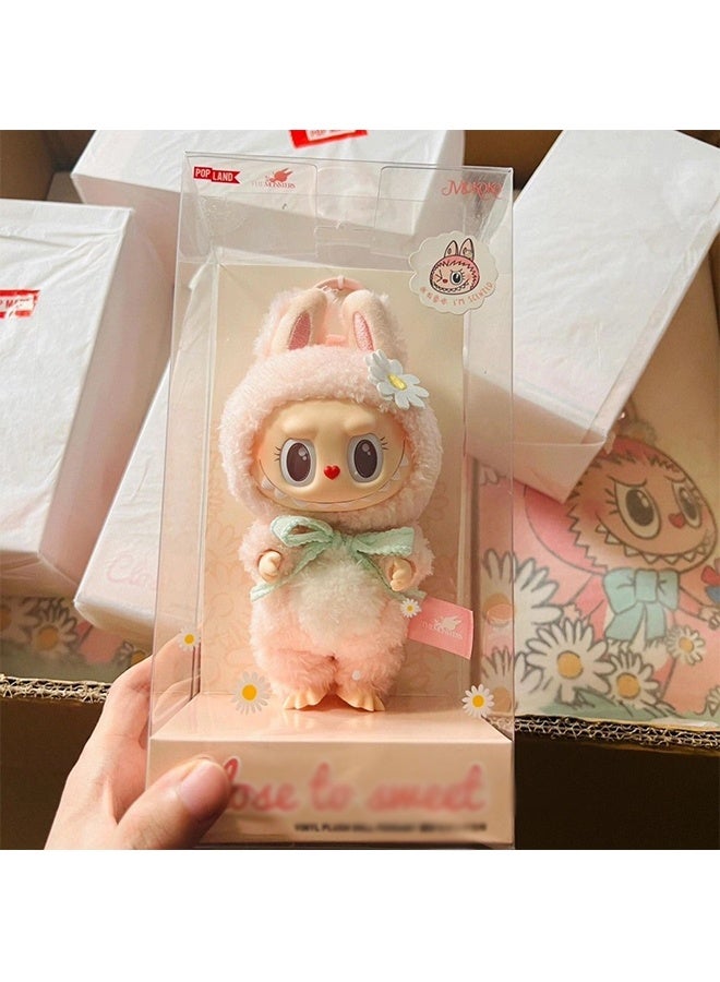 sweetheart series vinyl plush doll pendant labubu figure ornament doll, Collectible Toy Set for Desk Accessories - Image 3