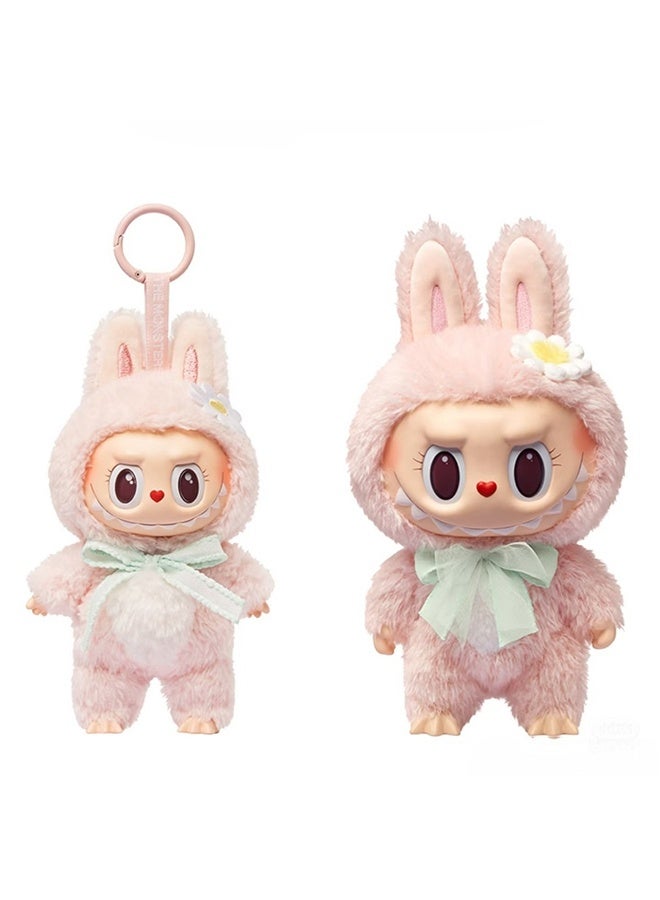 sweetheart series vinyl plush doll pendant labubu figure ornament doll, Collectible Toy Set for Desk Accessories - Image 2