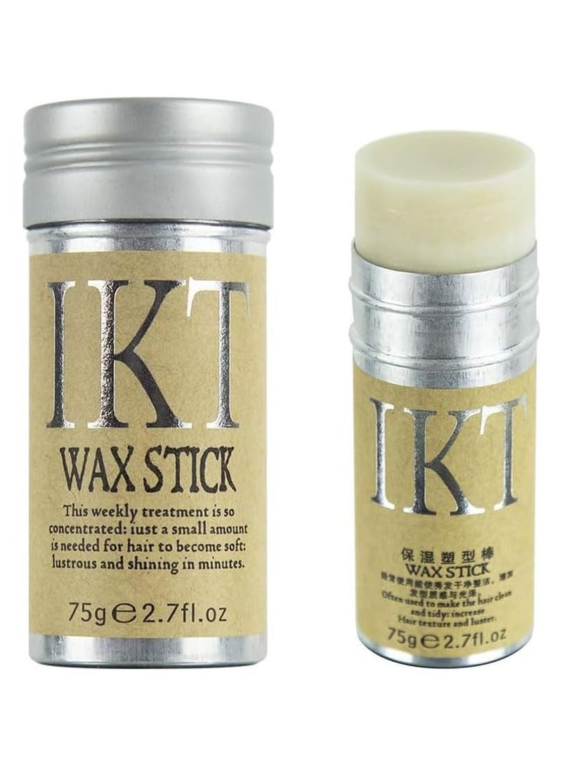 Goreem Hair Wax Stick Strong and Long-Lasting Hold Non-greasy Styling Wax for Flyaways Edge Frizz Hair Suitable for Unisex-75g, botanical ingredients,Softens the style, adds shineHair Wax Stick  - Image 1