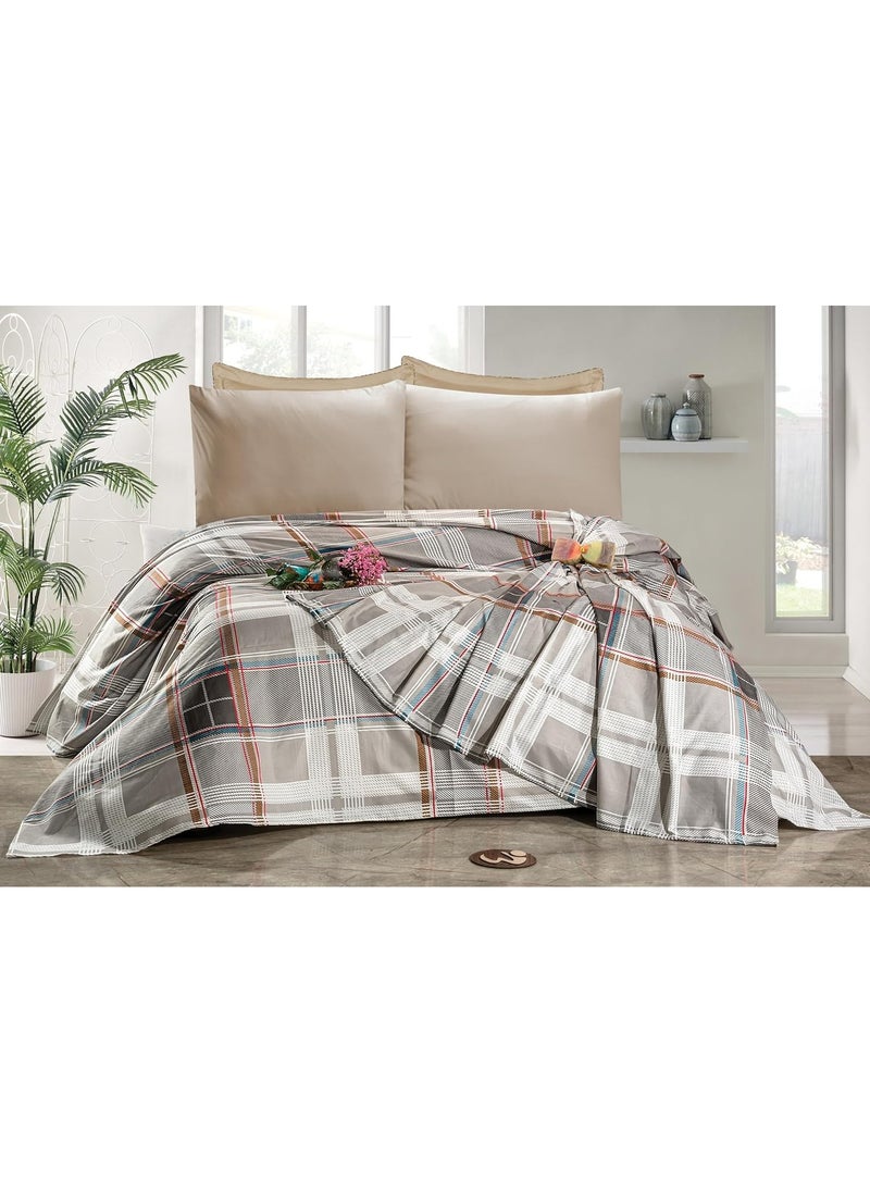 QBED QBED Bed Sheet Sets 240 * 220 cm 4pcs (Grey Checkered) 