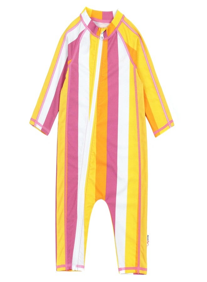 SwimZip Girls' Long-Sleeve UPF 50+ Swimsuit for Baby, Toddler, & Little Girls - Image 1