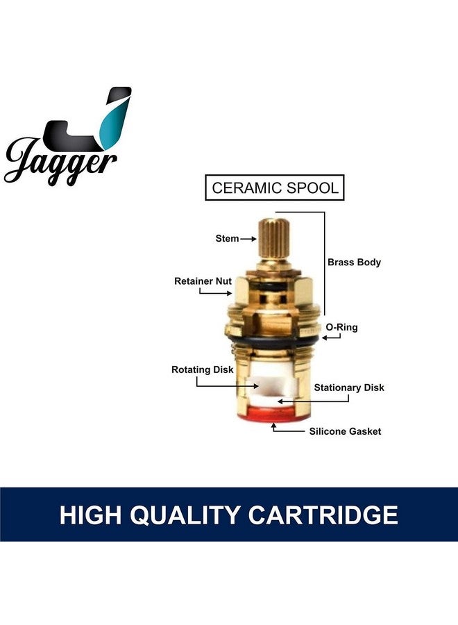 JAGGER JAG327 Stainless Steel Brass Dish Angle Cocke Valve With Wall Flange And Teflon Tape - Set Of 2,10.2X10.2 Cm - Image 4