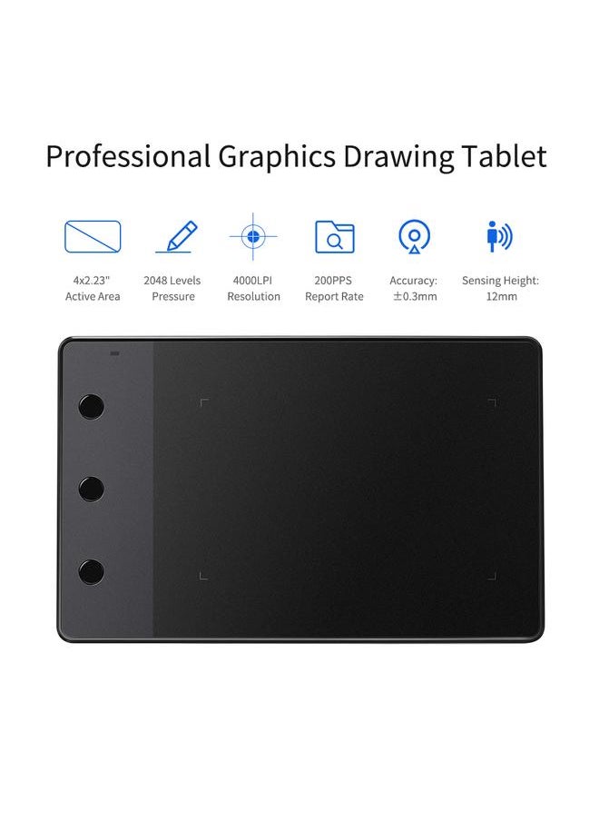 Thoraya Huion H420 4x2.23 Inch Professional Graphics Drawing Tablet Signature Pad Board with 3 Shortcut Keys 2048 Levels Pressure Compatible with Windows 7/8/10 & Mac OS for Drawing Teaching Signature Online Course  - Image 1