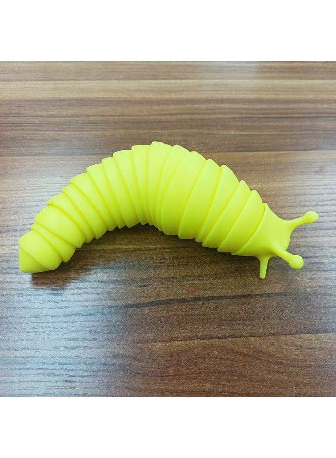 إسكدنيا لعبة تخفيف الضغط من سبيكة الحلزون بطرف الإصبع، لعبة فيدجيت سلاج بوبيت لتخفيف الضغط - اللون: أصفر - Image 1