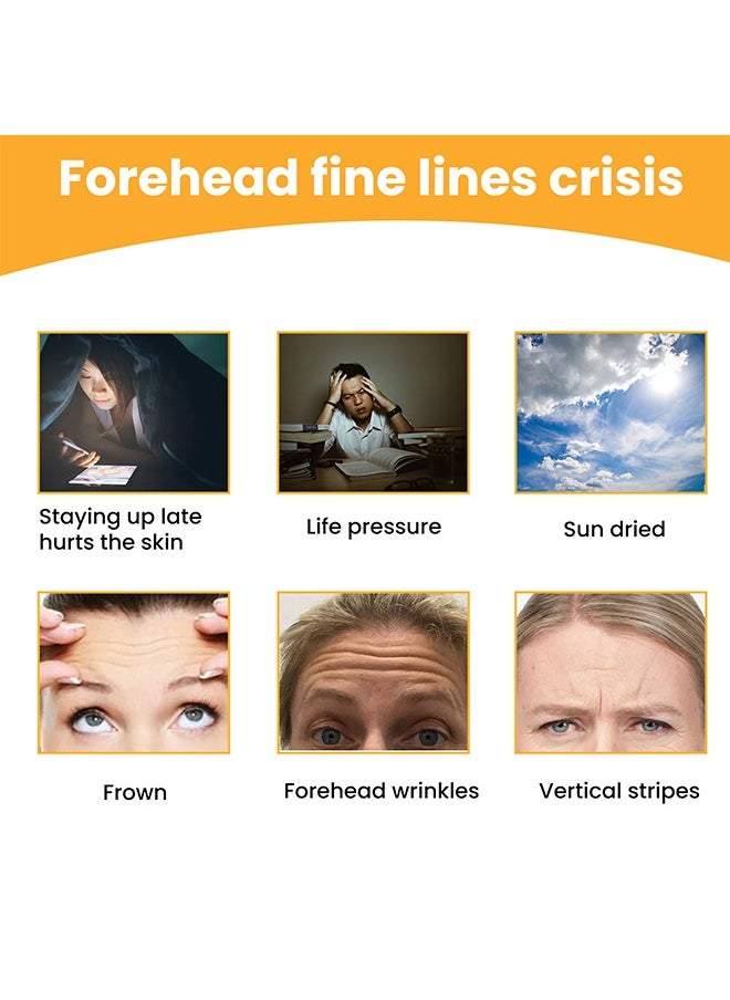 EELHOE - Forehead Wrinkle Patche, Minimize the Appearance Of Fine Lines And Wrinkles, Smooth Out Skin Texture On Forehead, Improve The Overall Appearance of Skin . Fades Smooth Wrinkles Lifts And Tightens Facial Skin Anti-Wrinkle Patch 10 Pieces - Image 1