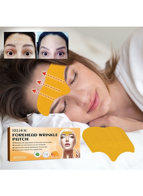 Forehead Wrinkle Patche, Minimize the Appearance Of Fine Lines And Wrinkles, Smooth Out Skin Texture On Forehead, Improve The Overall Appearance of Skin . Fades Smooth Wrinkles Lifts And Tightens Facial Skin Anti-Wrinkle Patch 10 Pieces