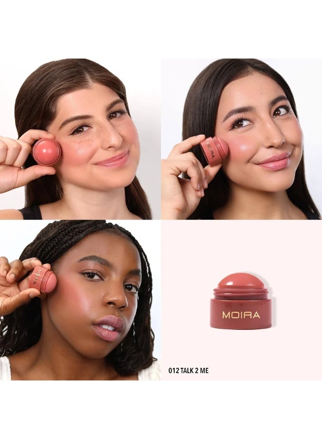 Moira Soft Blush Balm 012 Talk 2 Me 8.5g - Image 3