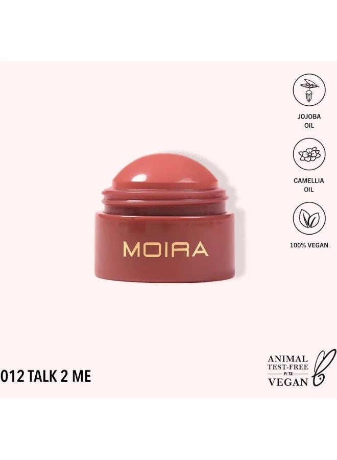 Moira Soft Blush Balm 012 Talk 2 Me 8.5g - Image 2