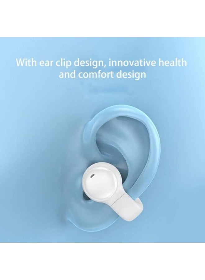 Wireless Bluetooth Earbuds Model VA29, Ear Clip Design with Bone Conduction, White Color, Comfortable and Lightweight, Hearing Protection, 4-5 Hours Continuous Playtime, Ideal for Sports and Daily Use, Open-Ear Design — Does Not Enter the Ear Canal - Image 5
