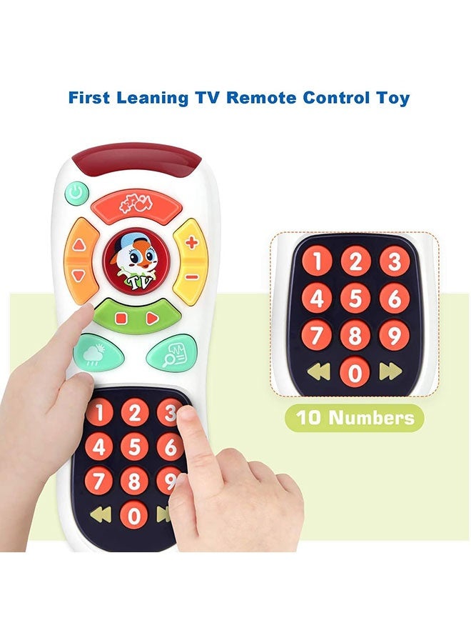 JSAITOYS Baby Tv Remote Control Mobile Phone Plastic Toy Learning Baby Early Musical Kids Language Baby Learning Toys for Infants - Image 2