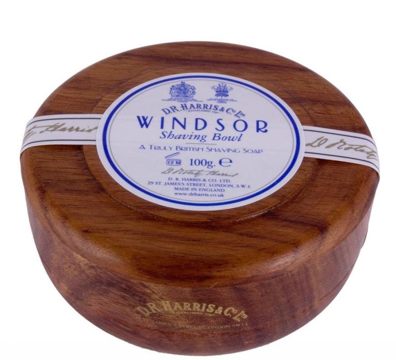 DRHarris Co Windsor Mahogany Effect Shaving Bowl Shaving Soap