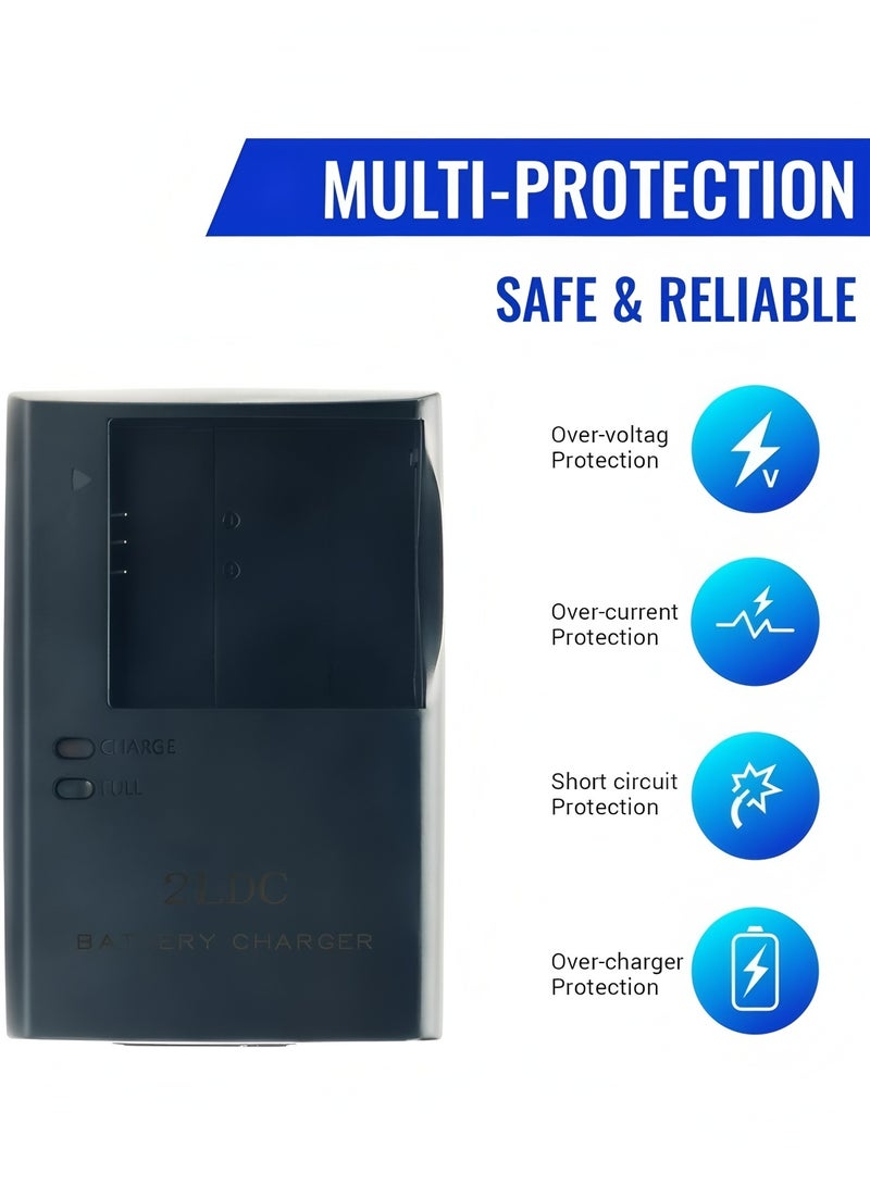 Flyview CB-2LDC CB-2LF Cameras Charger for Canon NB-11L NB-11LH Battery PowerShot ELPH 110 HS 320 HS 340 HS 350 HS IXUS 135 140 150 160 170 180 190 A2300 is A2400 A2500 A2600 A3400 A3500 A4000 IXUS 125 HS - Image 3