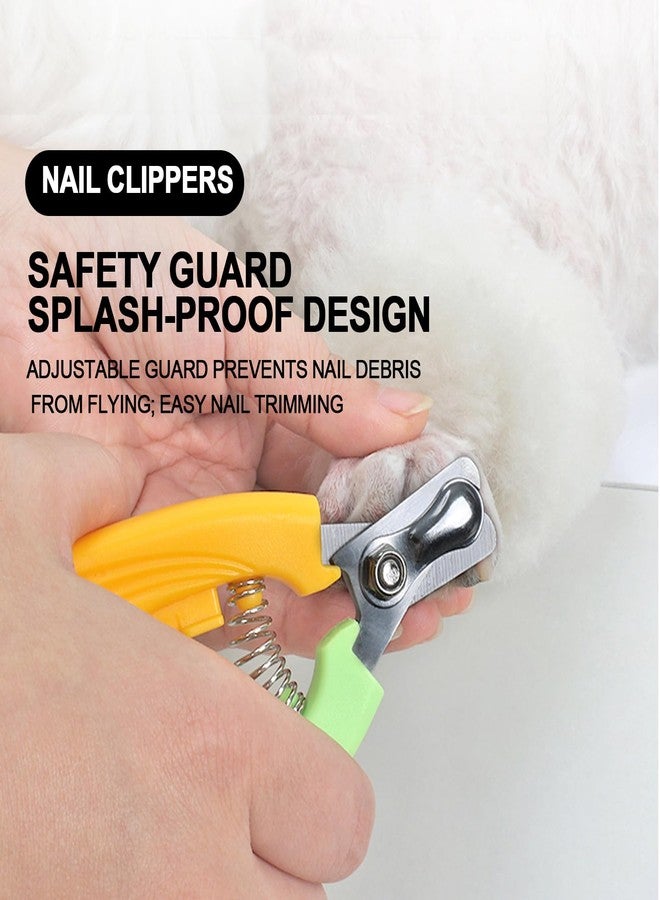 Histotree Yellow Green Dog Nail Clipper with Fish-Tail Ergonomic Handle Plier Style Dog Claw Clippers with Guard Heavy-Duty Dog Toenail Clippers Professional Pet Nail Trimmers for Large Dogs and Cats - Image 4