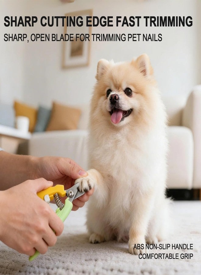 Histotree Yellow Green Dog Nail Clipper with Fish-Tail Ergonomic Handle Plier Style Dog Claw Clippers with Guard Heavy-Duty Dog Toenail Clippers Professional Pet Nail Trimmers for Large Dogs and Cats - Image 2