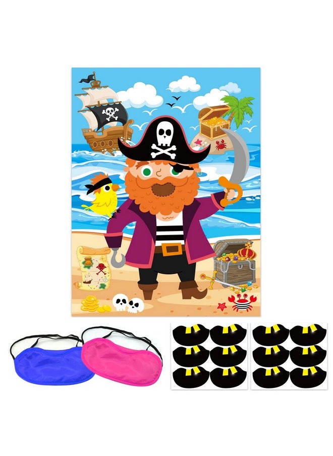 Pirate Party Game Stickers Pin The Teeth On The Pirate Pirate Poster With 36 Pieces Gold Teeth Stickers And 2 Pieces Blindfold For Kids Pirate Birthday Party Favors Supplies - pzsku/ZE366BAEDB45681A41A3DZ/45/_/1692171518/111555b1-3294-4b82-9913-f0c15715bceb