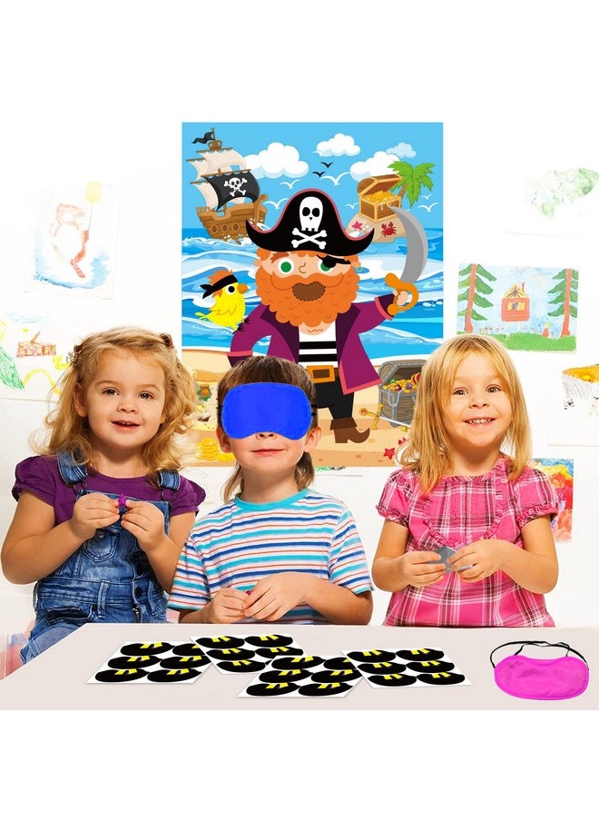 Pirate Party Game Stickers Pin The Teeth On The Pirate Pirate Poster With 36 Pieces Gold Teeth Stickers And 2 Pieces Blindfold For Kids Pirate Birthday Party Favors Supplies - pzsku/ZE366BAEDB45681A41A3DZ/45/_/1692171525/9ec50977-bd1d-46da-82c8-3d420a154ba8