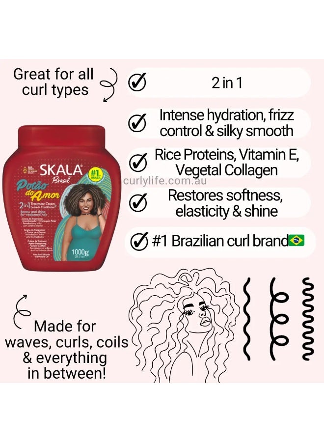 سكالا Expert Love Pot Conditioning Cream | Ideal for Smooth, Frizzy, Dry, Curly, Oily, Weak & Damaged Hair - Image 5