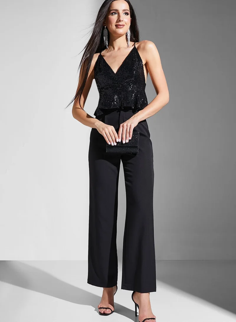 Ella Limited Edition Sequined Peplum Top