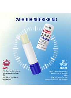 OUKEYA 2PCS, Medicated Lip Balm Hydrating w/Petrolatum, Shea Butter, Beeswax, 100% Natural Ingredients, Organic Lip Butter Balm & Moisturizers Lip Repair For Dry Cracked Lips Overnight Lip Treatment  - Image 4