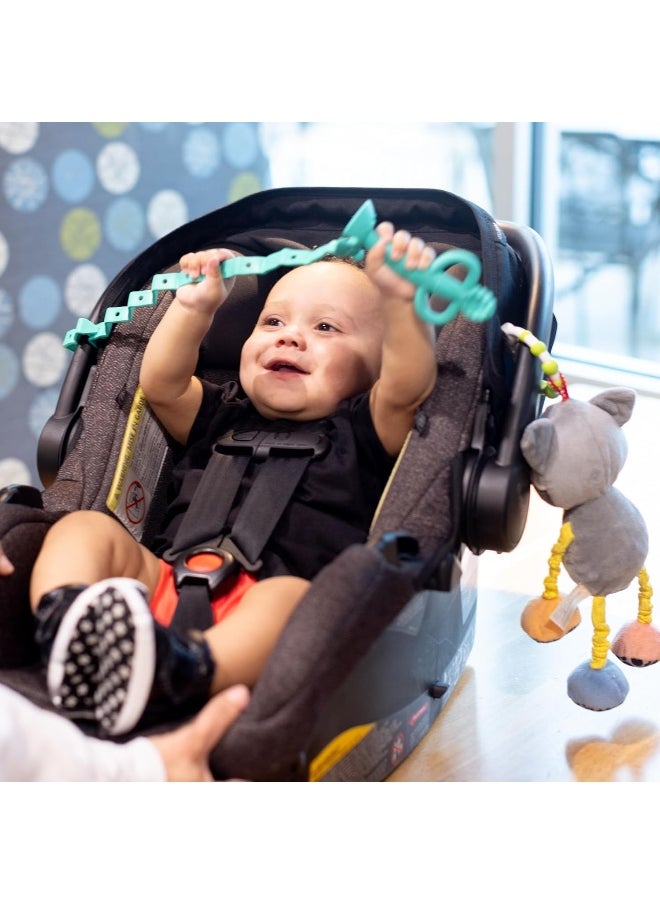 Busy Baby Busy Baby Toy Bungee - Dishwasher Safe Toy Strap - 100% Food-Grade Silicone (Olive)  - Image 4