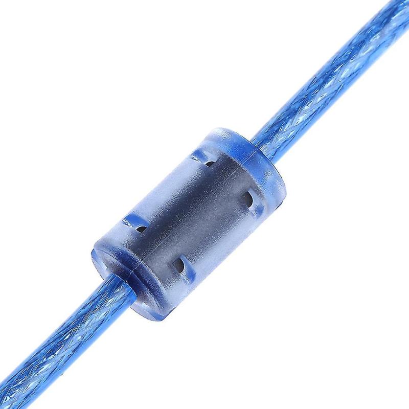 كابل USB بأطوال 0.3 متر و1 متر و1.5 متر و2.6 متر بلون أزرق حيوي - كابل طابعة متوافق عالمي لنقل بيانات عالي السرعة، تستخدمه في الماسحات الضوئية والأقراص الخارجية - Image 5