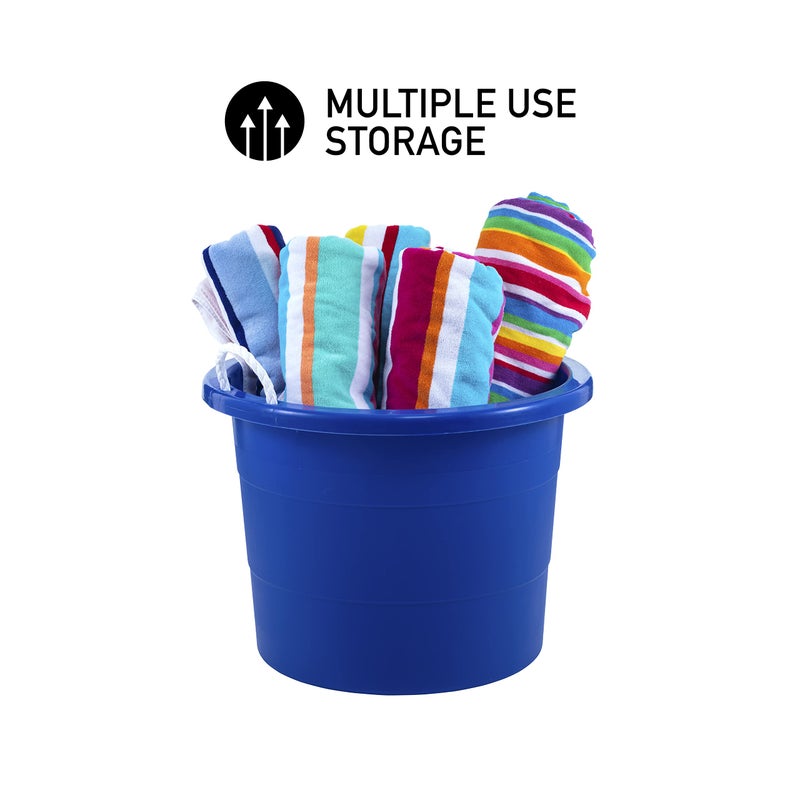 United Solutions 19 Gallon Rope Handle Tub, 2-Pack, Heavy-Duty Organization and Easy-Access Storage Tub, Multi-Purpose, Made with Rugged Plastic, Black - Image 5