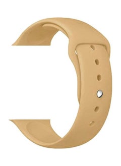 PROMASS Replacement Strap Watchband For Apple Watch Series 7 45mm / 6 / SE / 5 / 4 44mm / 3 / 2 / 1 42mm Caramel 