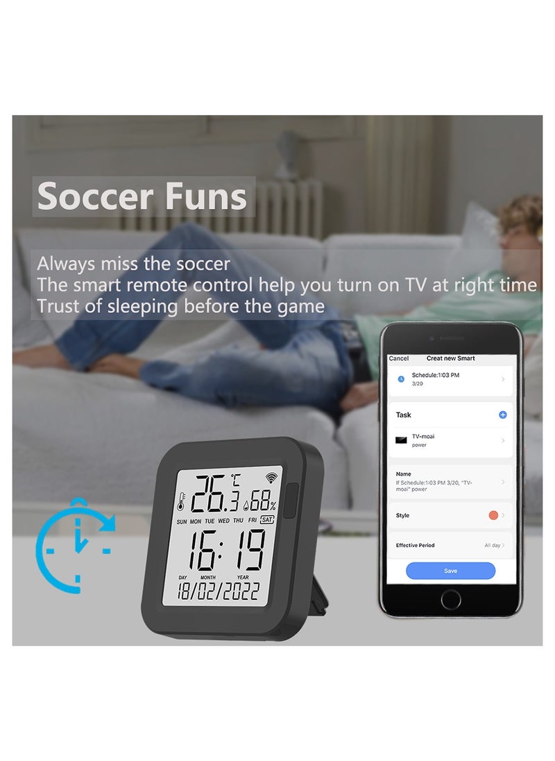 UanTii - Smart IR Remote Control with Temperature Humidity Sensor Tuya Wifi Universal Remote Controller with Backlight - Image 1