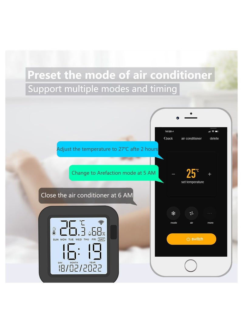 UanTii - Smart IR Remote Control with Temperature Humidity Sensor Tuya Wifi Universal Remote Controller with Backlight - Image 1