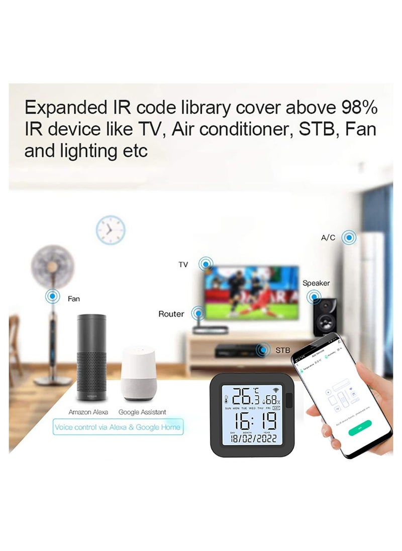 UanTii - Smart IR Remote Control with Temperature Humidity Sensor Tuya Wifi Universal Remote Controller with Backlight - Image 1
