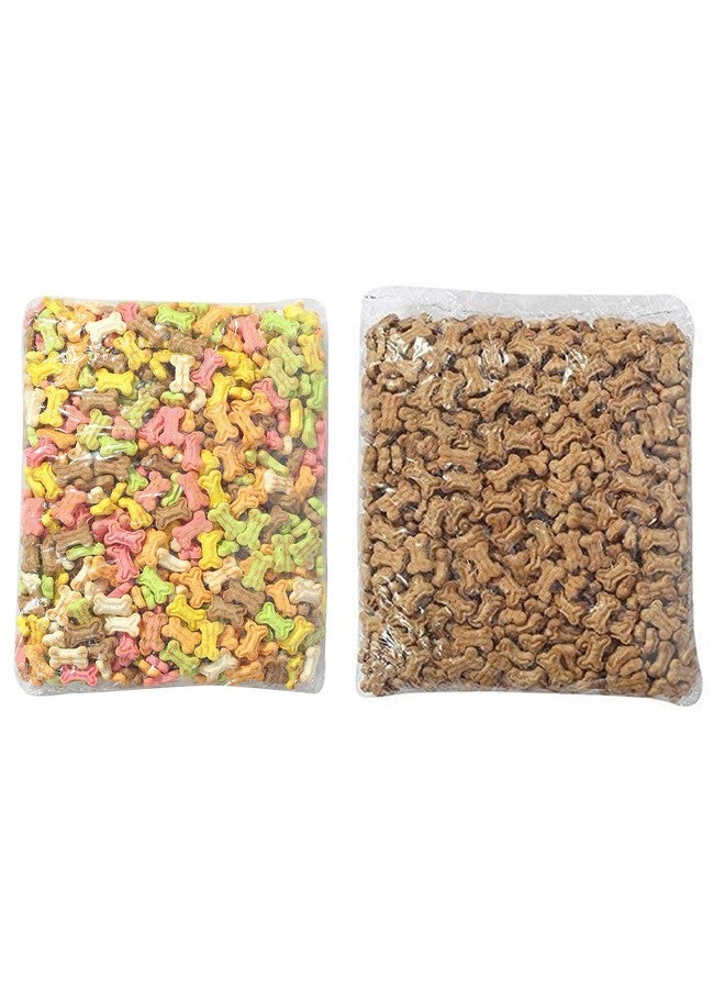 مجموعة بسكويت الكلاب 1000 جرام بسكويت الدجاج مع 1000 جرام من مزيج النكهات (عبوة 2000 جرام) - Image 1