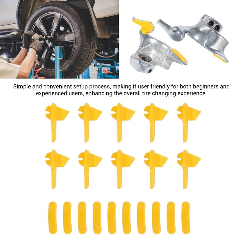 10 Sets Tire Demount Head Duck Insert Wearproof Rim Protector Tool - Image 5